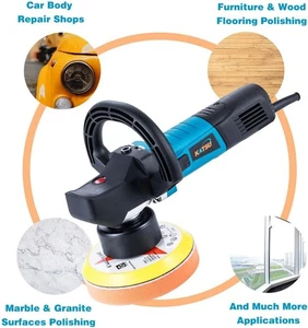 100371, Dual Action Car Polisher, 850W 150mm Random Orbital Polisher ,6 Speeds - Picture 1 of 9