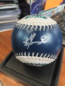 1997 MLB Seattle Mariners Ken Griffey Jr Fotoball AL West Champions MVP - Bild 1 von 7