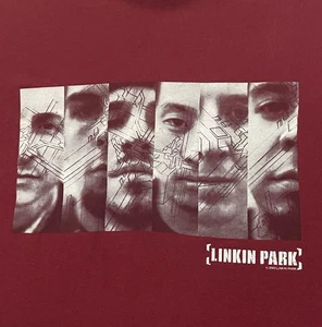 Raro! T-SHIRT grande LINKIN PARK 2003 BAND MARRONE TEORIA IBRIDA pesante L maglietta - Foto 1 di 4