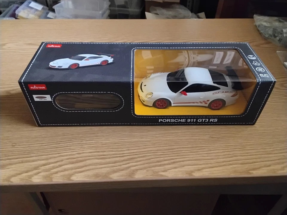 RC , Porsche 911 GT3 RS 1:24 weiss 2,4GHz - Bild 1 von 1