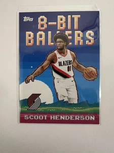 Baloncesto Topps 2025-26 - pelotas de 8 bits - Scoot Henderson #8B-14 Trailblazers - Imagen 1 de 4
