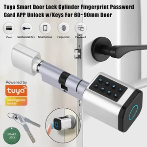 Smart Zylinderschloss Fingerabdruck+Passwort+IC Kartenschlüssel+Tuya APP Unlock - Bild 1 von 18