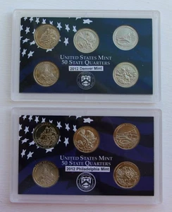 2012 AMERICA THE BEAUTIFUL P&D QUARTERS SETS - UNCIRCULATED - CLAD - Bild 1 von 2