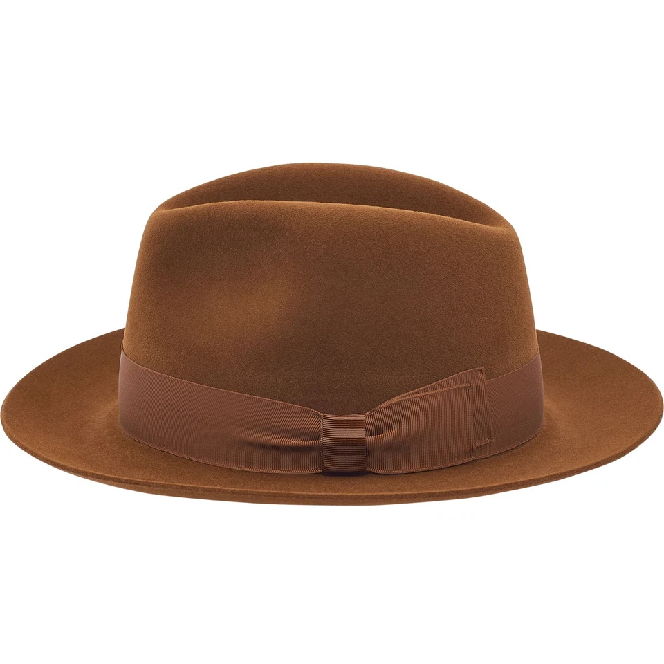 Sterkowski MOSCA Rabbit Felt Fedora Hat Wide Brim Trilby Elegant Winter Men's  - Image 1 of 1