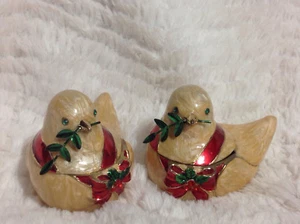 Set of 2 BOMBAY CHRISTMAS Dove Bird TEALIGHTs in BOX New! RARE  - Picture 1 of 8