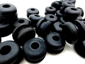 7/16" Hole Fit Rubber Grommet Wiring Cable Bushing For 1/8" Panel, Has 3/16" ID - Picture 1 of 12