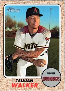 2017 Topps Heritage #718 Taijuan Walker SP Arizona Diamondbacks - Picture 1 of 2