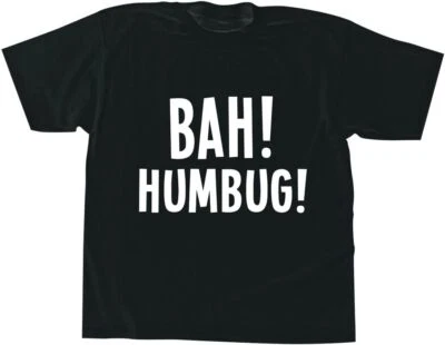 Camiseta Bah Humbug terno de Natal você mesmo fantasia vestido acessório fantasia adulto - Imagem 1 de 2