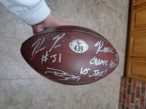 HOUSTON TEXANS GAME USED FOOTBALL #439 SIGNED BY PIERCE STINGLY PSA JSA 10/09/22 - Picture 1 of 19