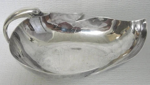 Mexico City Sterling Silver Swan Center Bowl by Juvento Lopez Reyes 1930s Cover