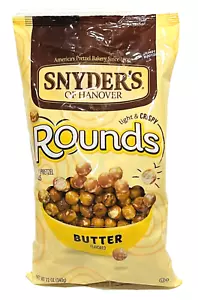 Snyder's Of Hanover Rounds Butter Flavored Mini Pretzel Balls 12 oz Snyders - Picture 1 of 1