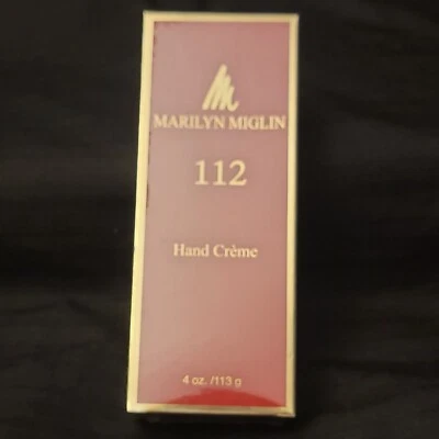 Marilyn Miglin 112 Hand Creme cream  4oz Scented -  Red Box New Unopened/Sealed Foto 1 de 4