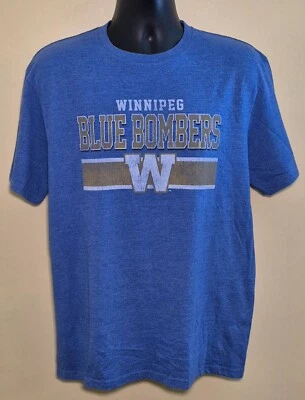 Winnipeg Blue Bombers CFL Official Football Shirt Used Size L - Image 1 of 4