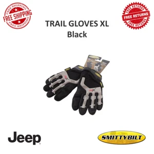 Smittybilt X-Large Trail Gloves Knuckle Protection Black Pair Universal Fit 1505 - Picture 1 of 9