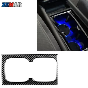 Carbon Fiber Central Cup Holder Cover Trim Sticker For Honda Civic 8th Gen 06-11 - Bild 1 von 11