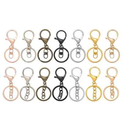 5/10/20pcs Key Ring Keychain Swivel Lobster Clasp Key Snap Hooks - Bild 1 von 4