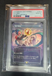 Anillo Sol Magic The Gathering - Hatsune Miku - Serie Secret Lair Drop - PSA GEM MiNT 10 - Imagen 1 de 8