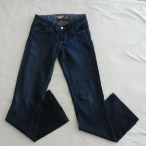 Paige Skyline Size 25 Bootcut Jeans Dark Blue - Picture 1 of 10