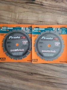 2 NUOVE lame per seghetto a taglio rapido Black & Decker 77-717 Piranha 18 carboidrati 7 1/4" - Foto 1 di 12