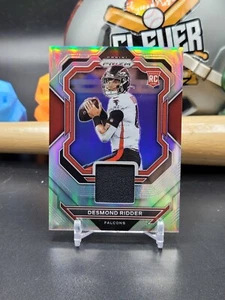 2022 Prizm Desmond Ridder Premier Silver Rookie Patch #PJ-DR Falcons (CBMH) - Picture 1 of 2