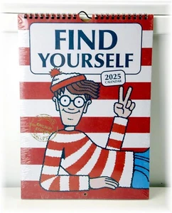 Where's Wally Find Yourself Wall Hanging Calendar 2025 Sealed New - Picture 1 of 3