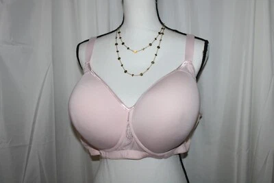 Sujetador elástico Comfort Choice® rosa cierre trasero con correas ajustables - talla 54B Foto 1 de 4