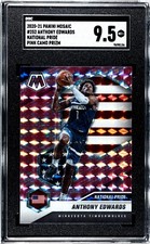 2020-21 Mosaic Anthony Edwards National Pride Pink Camo Prizm RC #252 SGC 9.5!