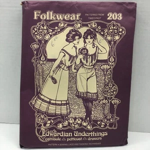 Vintage Folkwear Sewing Pattern  #203 Edwardian Underthings Cosplay Theatre - Picture 1 of 5