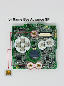 Botones de brillo de repuesto Start Select para Nintendo Gameboy Advance SP 3x - Imagen 1 de 1