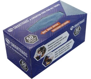 Smart Rags Cleaning Microfiber Cloths (Box of 50), 12x12 Blue Microfiber Cloths - Picture 1 of 1