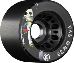 Rueda de velocidad Rollerbones Día de los Muertos 62 mm 94a - Negra (Juego de 4) - Imagen 1 de 1