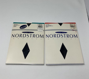 Lot Of 2 Nordstrom Control Top Lycra Sheer Leg Pantyhose 92 & 93 Size A Blue