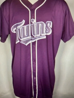 Minnesota Twins PRINCE Baseball Purple Rain SGA Promo Jersey Men's XL  Rare - Image 1 of 2