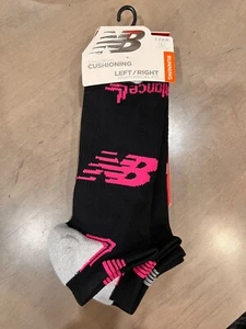 Paquete de 3 cojines estratégicos New Balance negros/rosa tallas 10-12M - Imagen 1 de 1