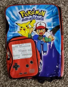 Nintendo Pokemon Gotta Catch 'Em All! Backpack Bookbag Ash Pikachu Pyramid - Picture 1 of 2
