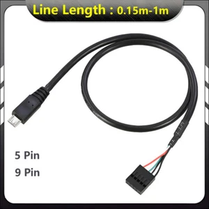 Micro USB Male to Dupont 5 Pin Female Header Motherboard PC Cable Cord Connector - Photo 1/24