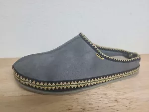 Hirsch Hirsche Herren Größe 10 W Slipper grau - Bild 1 von 5