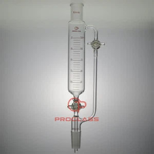 Lab 125mL Graduated Pressure Equalizing Funnel Double Glass Stopcock - Picture 1 of 1
