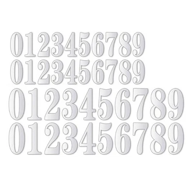 4Sets Self Adhesive Reflective Number for Mailboxes Weather Resistant Decals - Image 1 of 4