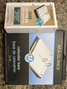 Lot: AT-A-GLANCE 2026 Desk Calendar Base AND Refill Pages 3.5" x 6" ( E17-00) - Bild 1 von 3