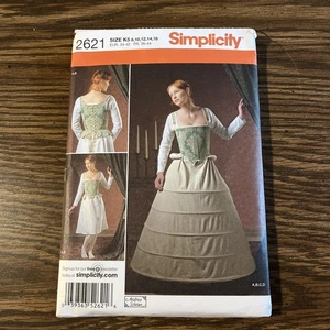 Simplicity Pattern 2621~ 16th Century Undergarments~Sizes 8 10 12 14 16 NEW - Picture 1 of 3