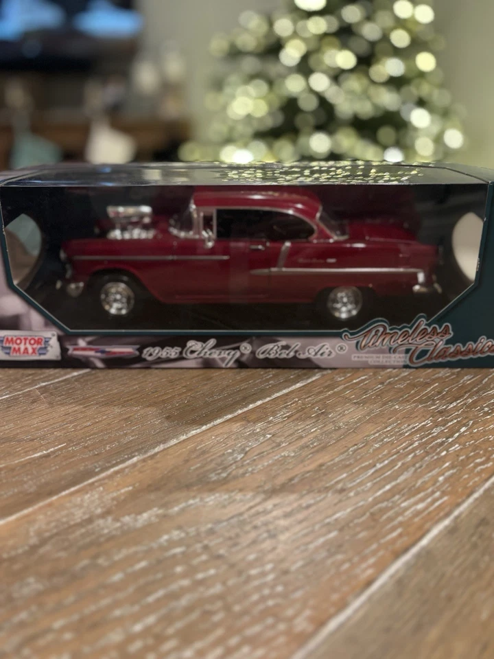 Motor Max 1955 Chevy Bel-Air | Burgandy 1:18 | Free Shipping!! - Image 1 of 1