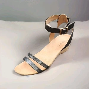Vionic Orlanda Woman's Black Dressy Wedge Sandal Size 8 1023-109 - Picture 1 of 9