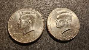 Satz 2009 P&D Kennedy Half Dollars, zirkuliert NIFC LESEN LESEN LESEN - Bild 1 von 2