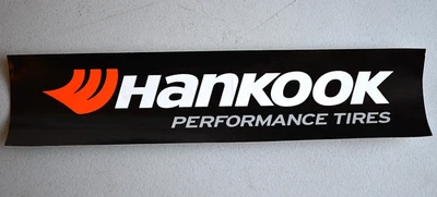 Hankook Performance Tires Vintage Auto Racing  Advertising Sticker Decal - Image 1 of 3