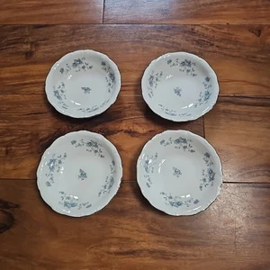 Johann Haviland Bavière Allemagne Guirlande bleue bol à fruits 5 1/8" lot de 4 - Photo 1/7