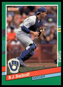 1991 Donruss B.J. Surhoff Milwaukee Brewers #460 - Picture 1 of 2