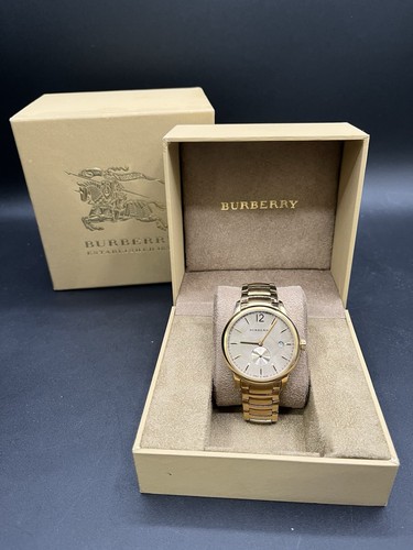Orologio Uomo Burberry BU10006 The Classic Acciaio Tono Oro 40mm Scatola Originale