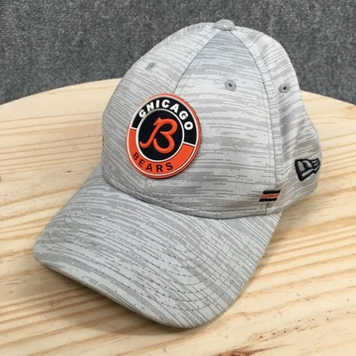 Chicago Bears New Era NFL Baseball Cap Unisex Gray M-L Fitted Embroidered Logo - Image 1 of 4