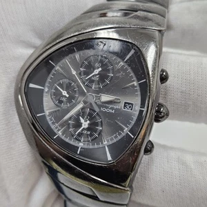 Unique Rare Design Seiko 7T62-0GH0 Chronograph Alarm Mens Watch AS-IS - Picture 1 of 12